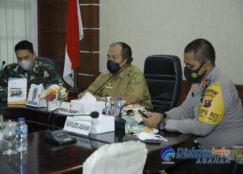 Wabub Asahan dan Forkopimda Kabupaten Asahan Ikuti Arahan Presiden RI