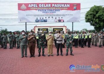 Bupati Asahan Hadiri Apel Gelar Pasukan Operasi Patuh Toba 2021