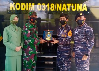 Dalam Rangka HUT TNI ke 76 Kodim 0318/Natuna Turut Di Kunjungi Kartika Jala Krida (KJK) TARUNA/I AAL Tingkat III Angkatan 68 Tahun 2021