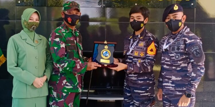 Dalam Rangka HUT TNI ke 76 Kodim 0318/Natuna Turut Di Kunjungi Kartika Jala Krida (KJK) TARUNA/I AAL Tingkat III Angkatan 68 Tahun 2021