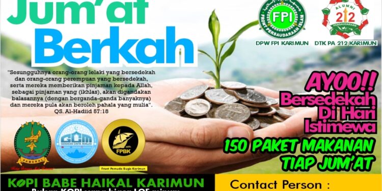 Jumat Berkah, GCM Bersama Pameral Dan FPBK Bagikan 150 Paket Makanan Di Mesjid Nurul Taqwa