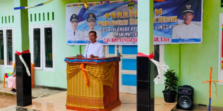 Ketua DPRD Lingga Ahmad Nashiruddin Minta Sarana Air Bersih Desa Kelombok Dijaga dan Dirawat