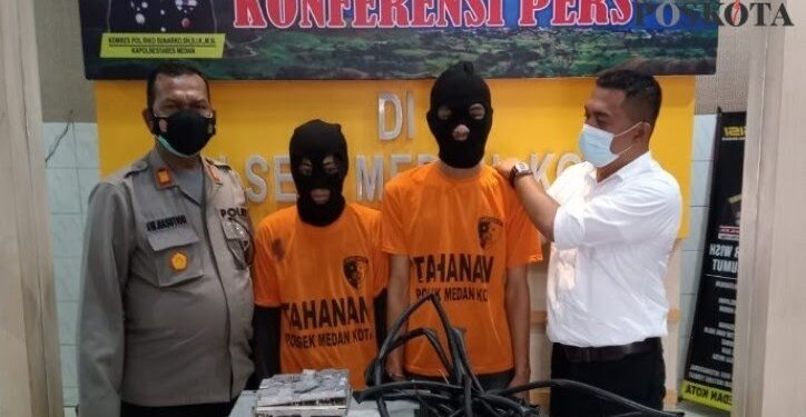 Reskrim Polsek Medan Kota Berhasil Amankan 2 Tersangka Curat