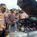 Polres Lhokseumawe Cek Kelengkapan Kendaraan Dinas Personel