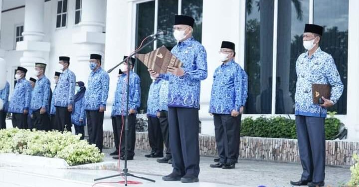 ASN Pemkab Asahan Gelar Upacara Peringatan Hari Pahlawan Tahun 2021
