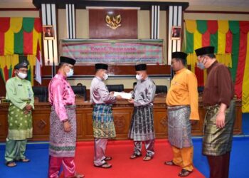 Gelar Paripurna, APBD 2022 Kabupaten Lingga Diproyeksi Defisit 14 Miliar