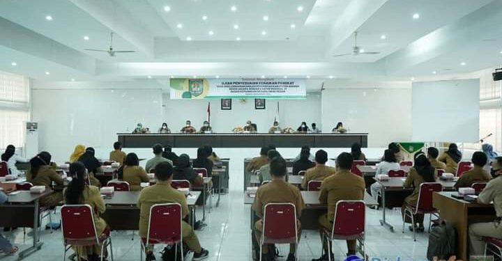 Pemkab Asahan Gelar Ujian Penyesuaian Kenaikan Pangkat Tenaga Administrasi 2021