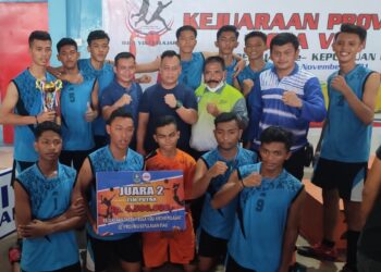 Tim Voli Putra Tingkat Pelajar Kabupaten Lingga Berhasil Meraih Kemenangan Kedua Kejurda Kepri