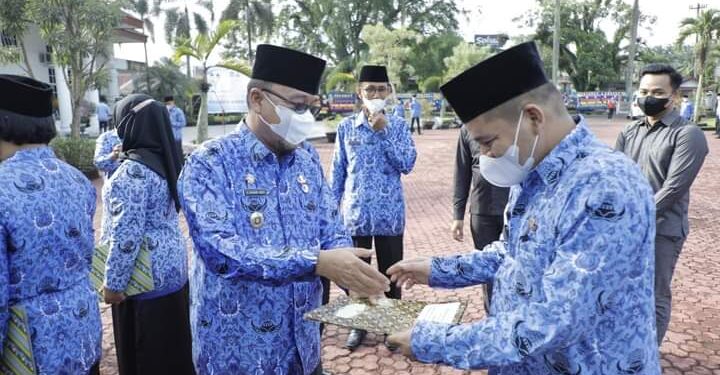 Pemkab Asahan Laksanakan Upacara HUT Korpri ke-50