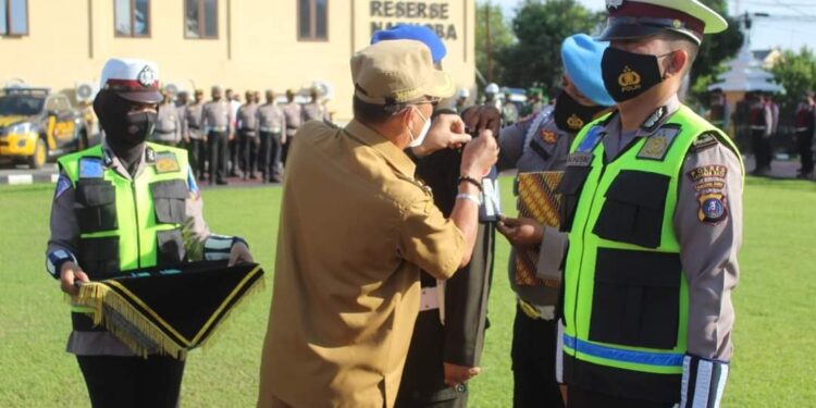 Operasi Zebra Polres Labuhanbatu Disejalankan Pelaksanaan Vaksin Bagi Pengguna Jalan