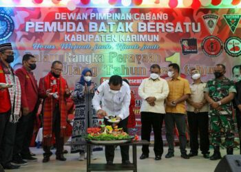HUT PBB Pertama di Karimun, Ansar Ajak Pemuda Batak Tetap Kompak