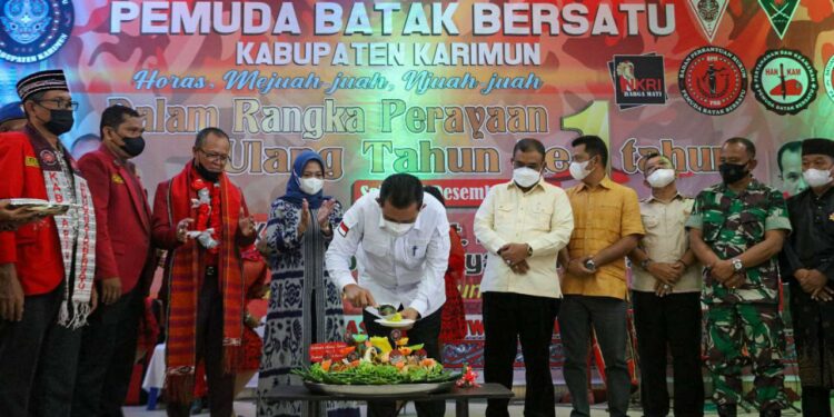 HUT PBB Pertama di Karimun, Ansar Ajak Pemuda Batak Tetap Kompak