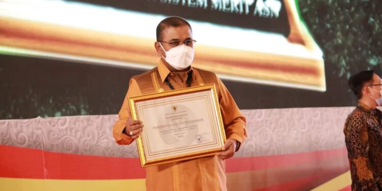 Kabupaten Karimun Menerima Anugerah Meritokrasi Dari KASN