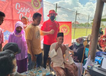 Warga Serbu Gerai Vaksinasi BIN Pos Daerah Aceh Utara di Muara Batu