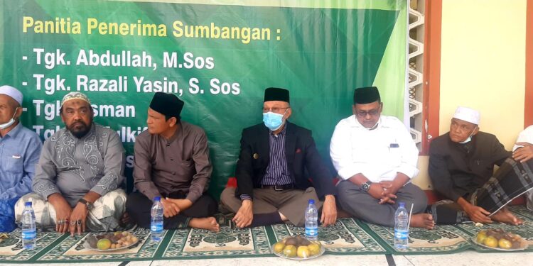 Wabup Fauzi Yusuf dan Wali Nanggroe Letakkan Batu Pertama Masjid Besar Sulthan Malikussaleh