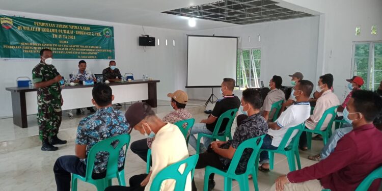 Guna Mengoptimalkan Deteksi Dini, Dan Cegah Dini, Babinsa Kelurahan Buru dan Kelurahan Lubuk Puding Laksanakan Jaring Mitra Karib