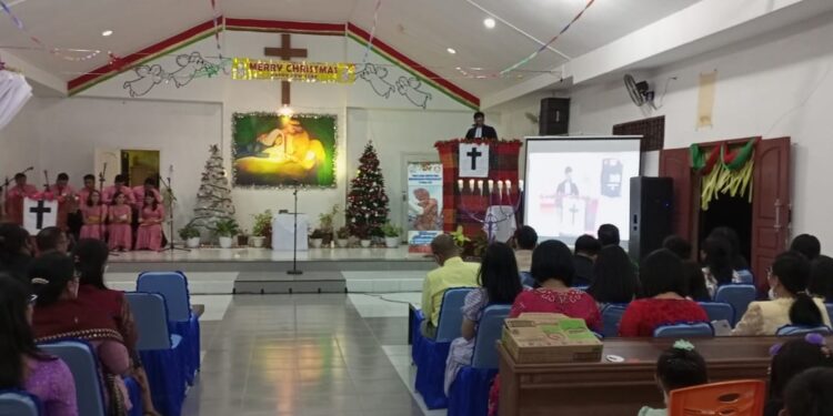 Semarak Natal HKBP Di Ujung Perbatasan Natuna ” Lahirkan cinta kasih, persaudaraan akan hadir”