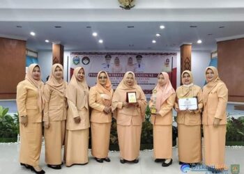 Dharma Wanita Persatuan Kabupaten Asahan Raih Penghargaan Terbaik E – Reporting