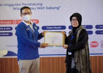 PT Pupuk Iskandar Muda Jadi Motivator Pelaku Usaha UMKM IKM Nusantara Pulau Weh Expo 202 Di Sabang