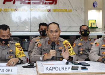 Konferensi Pers Akhir Tahun 2021 Polres Lhokseumawe, Ini Rincian Kasus yang Ditangani