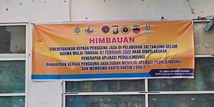 Mulai Besok, Antar Pulau Karimun Sudah Menggunakan Aplikasi Peduli Lindungi