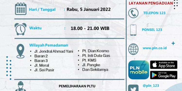 Malam ini Ada Pemadaman listrik Di Karimun