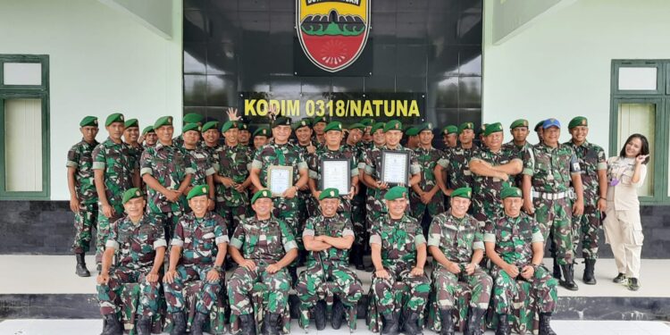 Letkol Asep, Dandim 0318 Natuna Lepas 5 Perwira Pindah Satuan Dan Sambut Satgas Apter