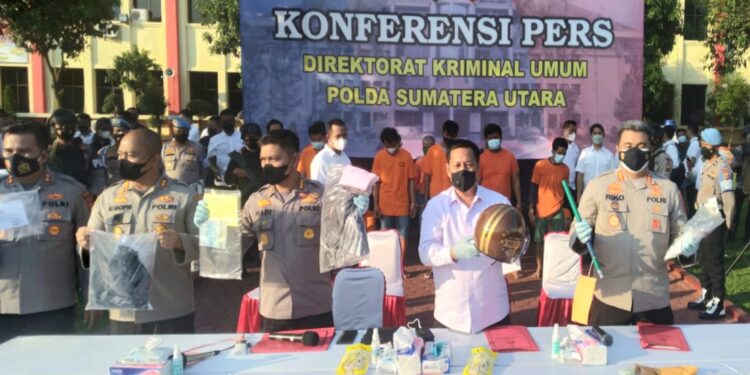Poldasu Paparkan Keberhasilan Meringkus Pelaku Kejahatan 3 C, 63 Ditetapkan Tersangka 