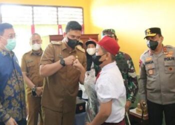 Bobby Bersama Kapolda dan Pangdam I/BB Pantau Gerai Vaksinasi Anak Usia 6-11 Tahun Target 51.000/Hari