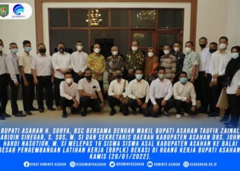 Bupati Asahan Melepas 16 Siswa Siswi ke BBPLK Bekasi