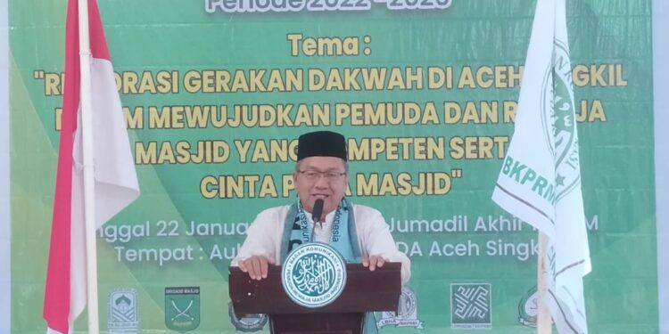 Wakili Bupati, Sekda Aceh Singkil buka Musda BKPRMI ke II