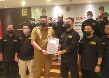 Bobby Nasution Kukuhkan Ketua Kordinator Dan Pengurus Wartawan Unit Pemko Medan