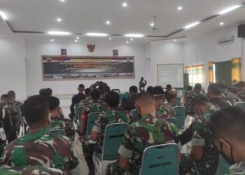 Subdenpom 1/6-3 Natuna Sosialisasi Ketentuan Mengemudi Personil Kodim 0318/Natuna
