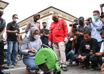 Puluhan Knalpot Brong di Musnahkan, Pemilik Kendaraan di Berikan Edukasi