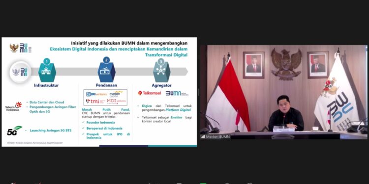 Menteri BUMN Eric Thohir: Soal Disrupsi, Indonesia Harus Punya Ekosistem dan Roapmap Sendiri