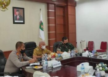 Bupati Asahan Dengarkan Arahan Presiden RI Secara Virtual