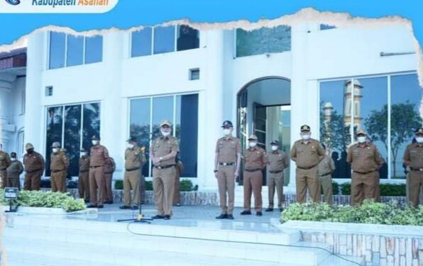 Pemkab Asahan Gelar Apel Gabungan Bulan Februari 2022