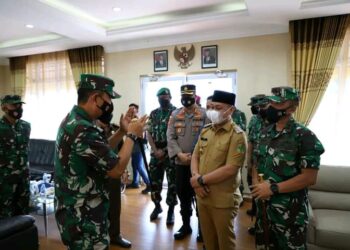 Bupati Lingga Sambut Danlantamal IV Tanjung Pinang