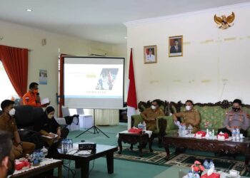 Bupati Lingga Pimpin Rakor Satgas Covid, Antisipasi Masuknya Varian Baru