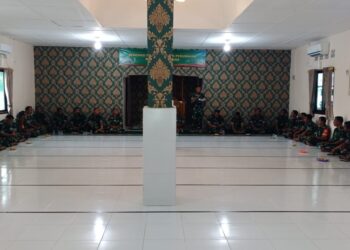Di masa Akhir Jabatan, Dandim 0318/Natuna, Letkol Asep Syukuran Renovasi Masjid Al-Iklas dan Perumahan Kodim
