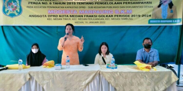 Anggota DPRD Medan, Modesta Marpaung: Program Bank Sampah Digital Aplikasi Berbasis Web