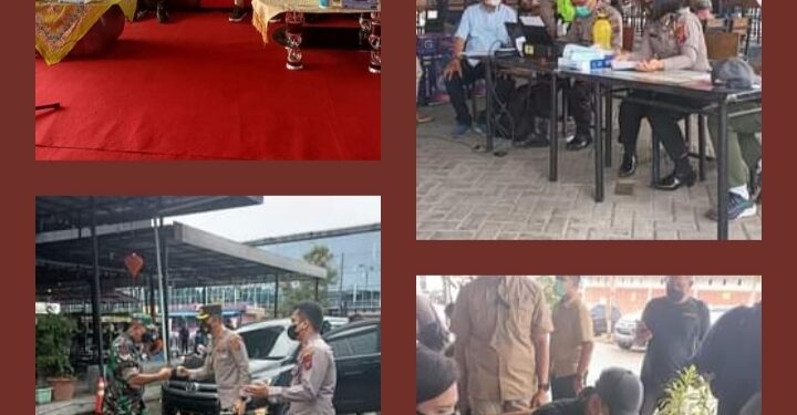 Kapolrestabes Medan Bersama Kapolsek Medan Helvetia Pantau Gelar Vaksin