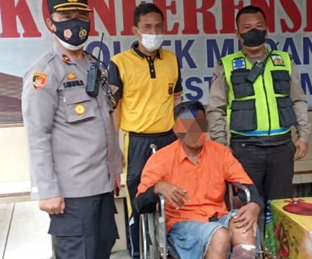 Polsek Medan Area Berhasil Tembak Kaki Residivis Curanmor Kambuhan