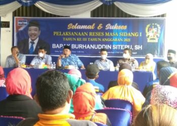 Burhanuddin Sitepu SH Gelar Reses I Tahun III Tahun Anggaran 2022 Tampung Aspirasi Warga Dapil V