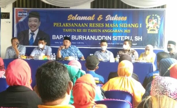 Burhanuddin Sitepu SH Gelar Reses I Tahun III Tahun Anggaran 2022 Tampung Aspirasi Warga Dapil V