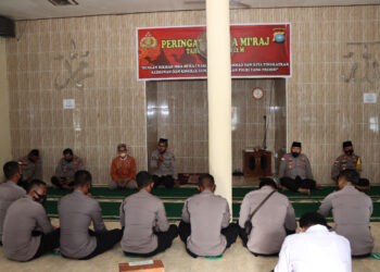 Polres Natuna, Memperingati Isra Mi’raj Tingkatkan Keimanan dan Kinerja guna Mewujudkan Polri yang Presisi