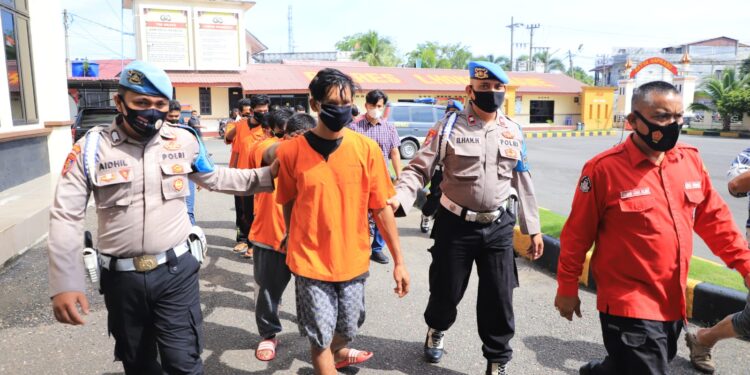 Polres Lhokseumawe Berhasil Ungkap Kasus Curanmor, Belasan Barang Bukti Diamankan