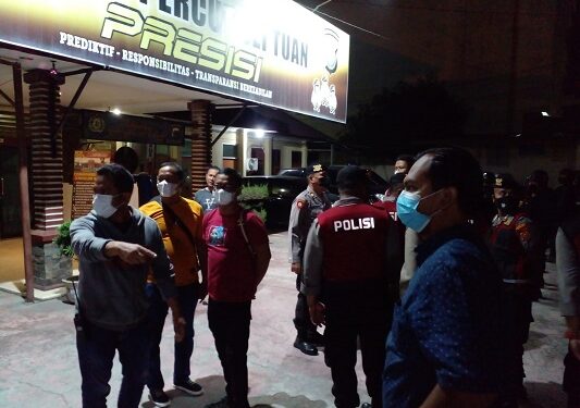 Polsek Percut Sei Tuan, Tim Gabungan Sat Brimob Poldasu dan Sabhara Polda Sumut Gelar Patroli Malam