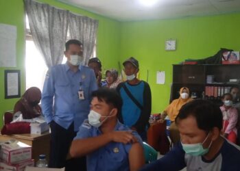 Bersama Polres Natuna PDAM Tirta Nusa Gelar Vaksin
