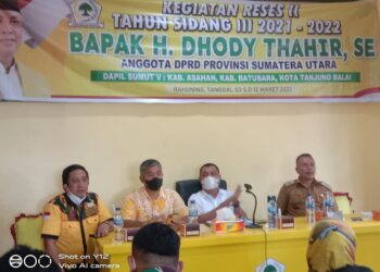 Ketua BM Kosgoro Asahan, H. dr Yazid Dampingi Reses Anggota DPRD Provsu